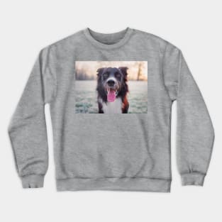 Overjoyed border collie Crewneck Sweatshirt